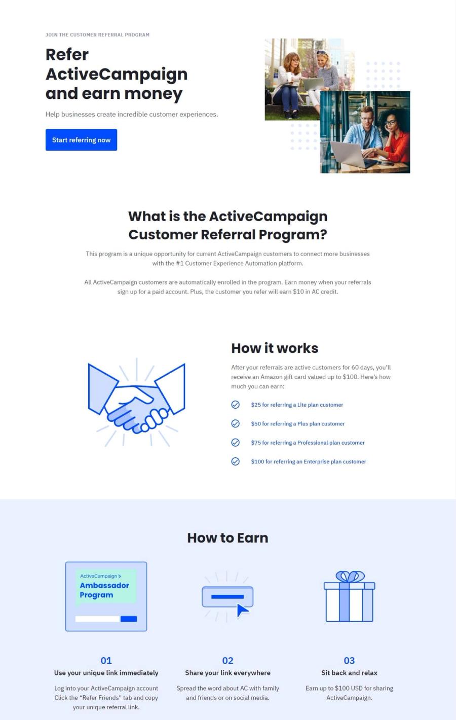 activecampaign b2b referral program