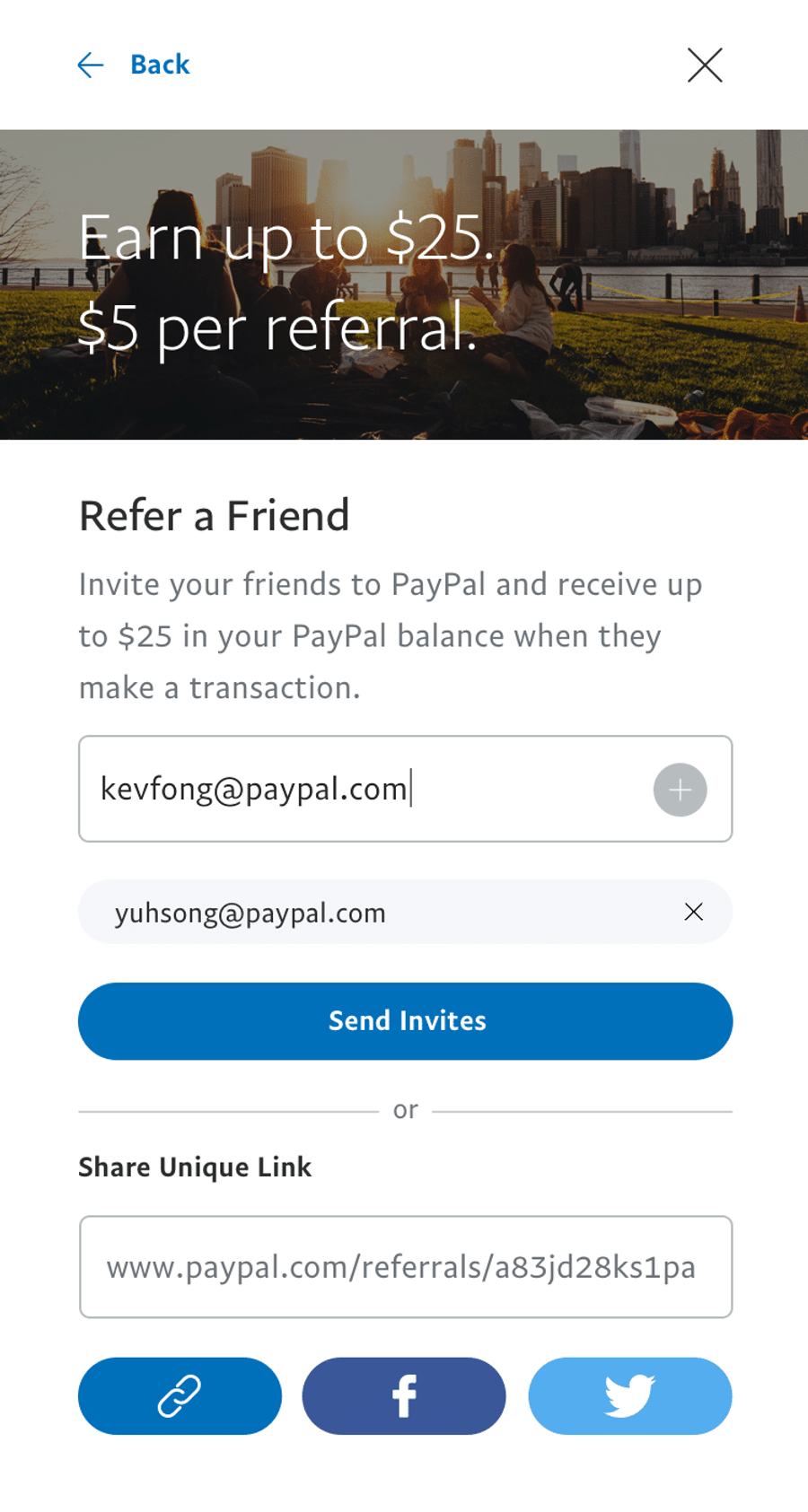 paypal refer a friend