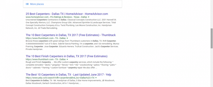 serps screenshot