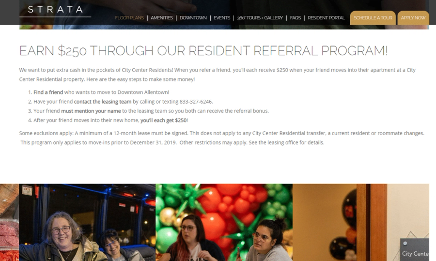 strata resident referral program