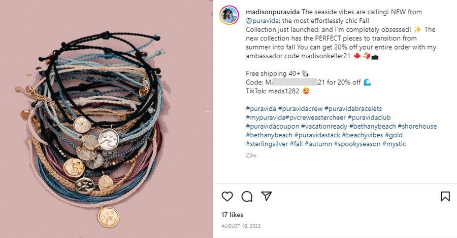pura vida customer affiliate