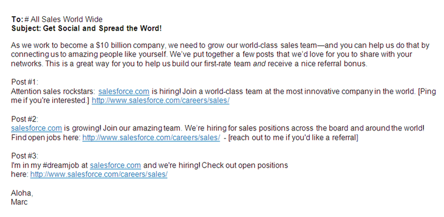 salesforce employee advocacy