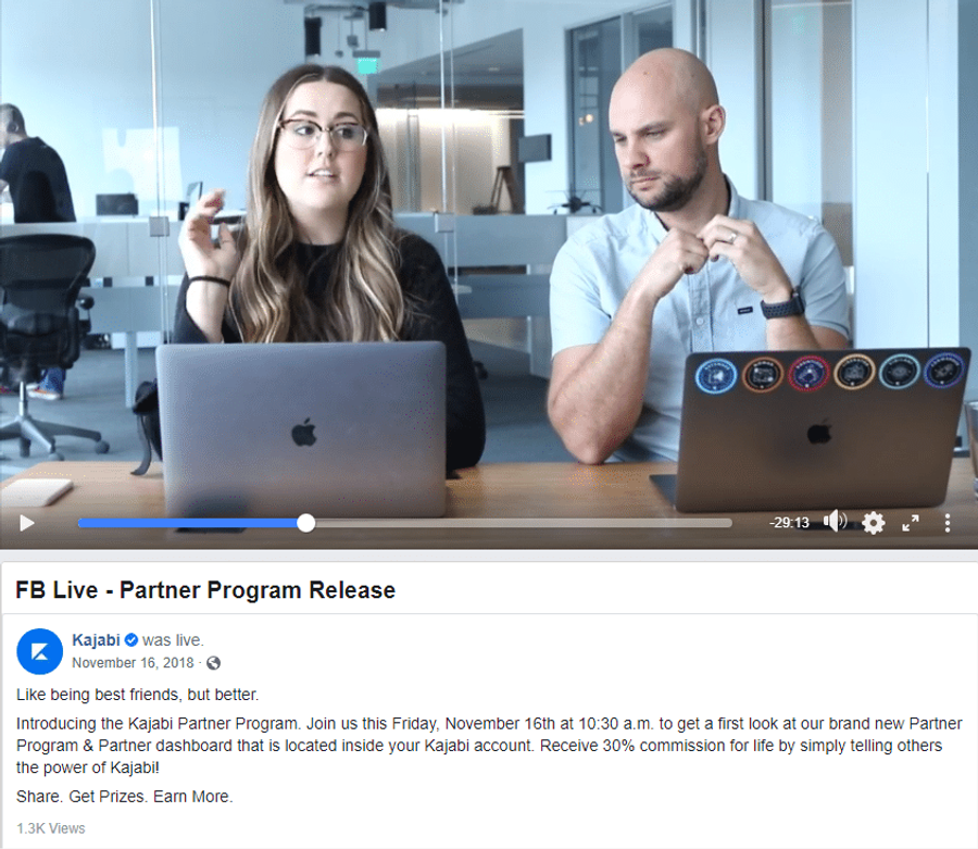 kajabi affiliate program launch