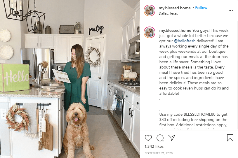 hellofresh influencer 2