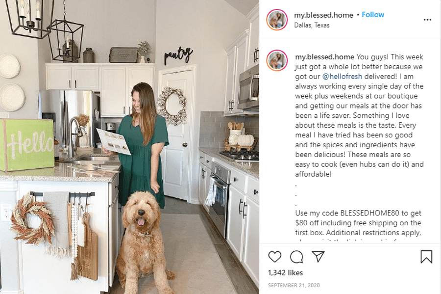 hellofresh influencer 2