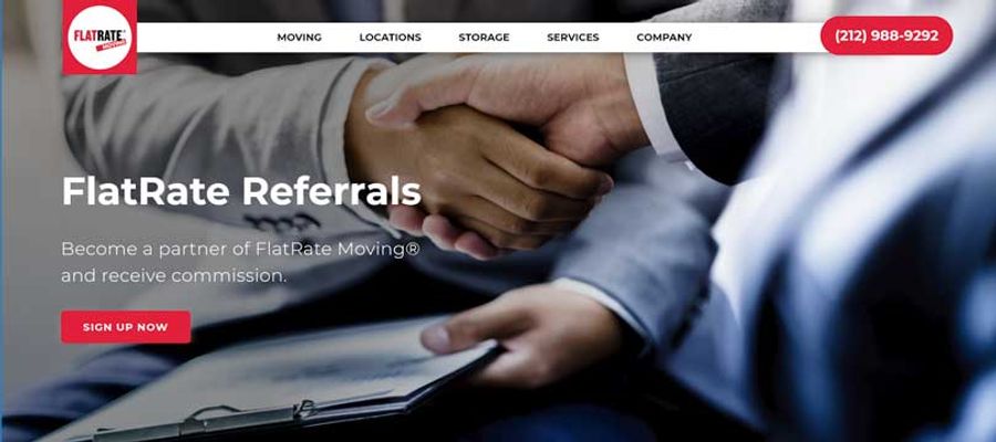 Flatrate moving referral program
