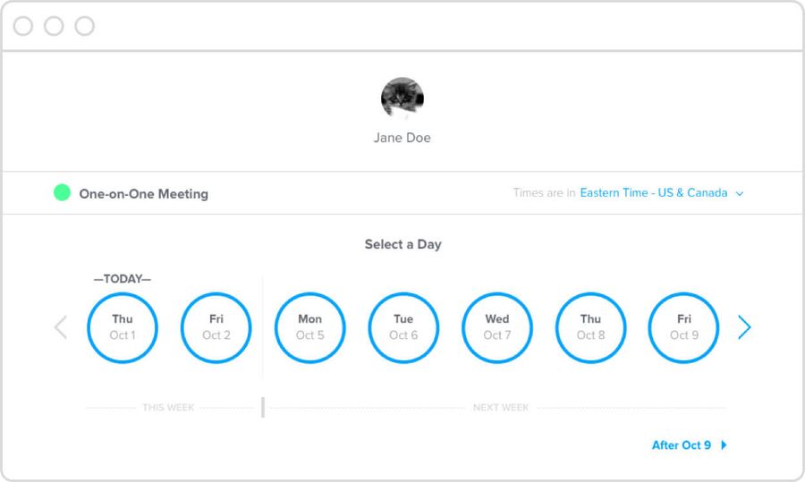 calendly screenshot
