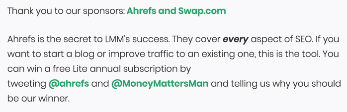ahrefs podcast ad