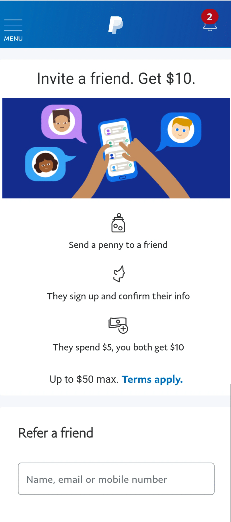paypal app referral program 2