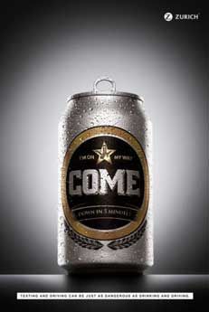 Texting beer can