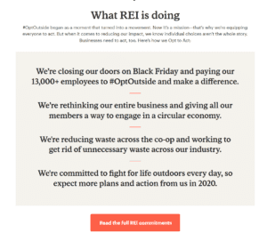 What REI is doing for the Opt Outside initiative