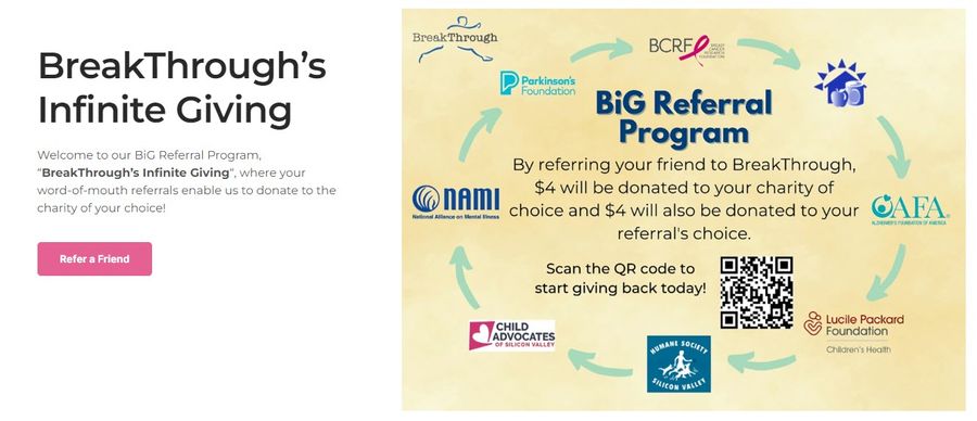 pt referral program charity