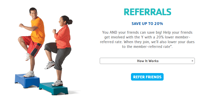 ymca referral program example