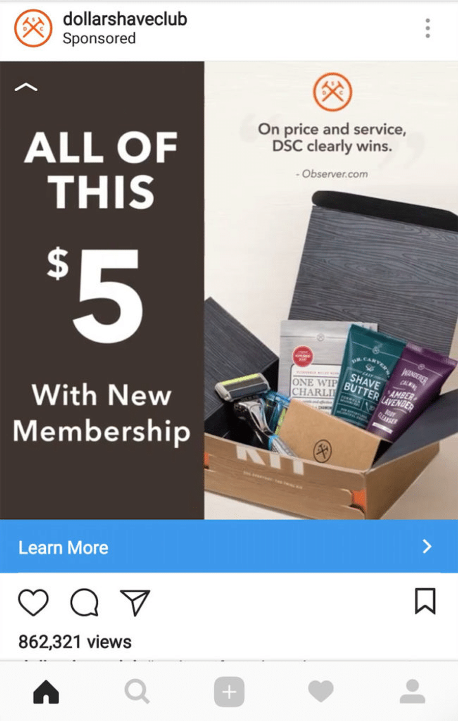 dsc instagram cta