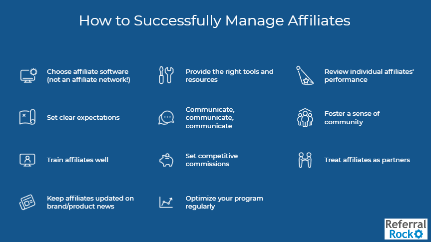 how to successfully manage affiliates