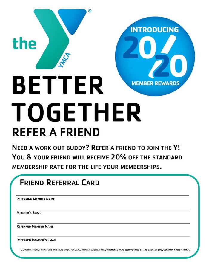 The y friend referral card