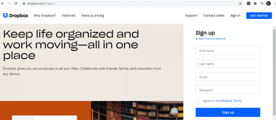 dropbox cta