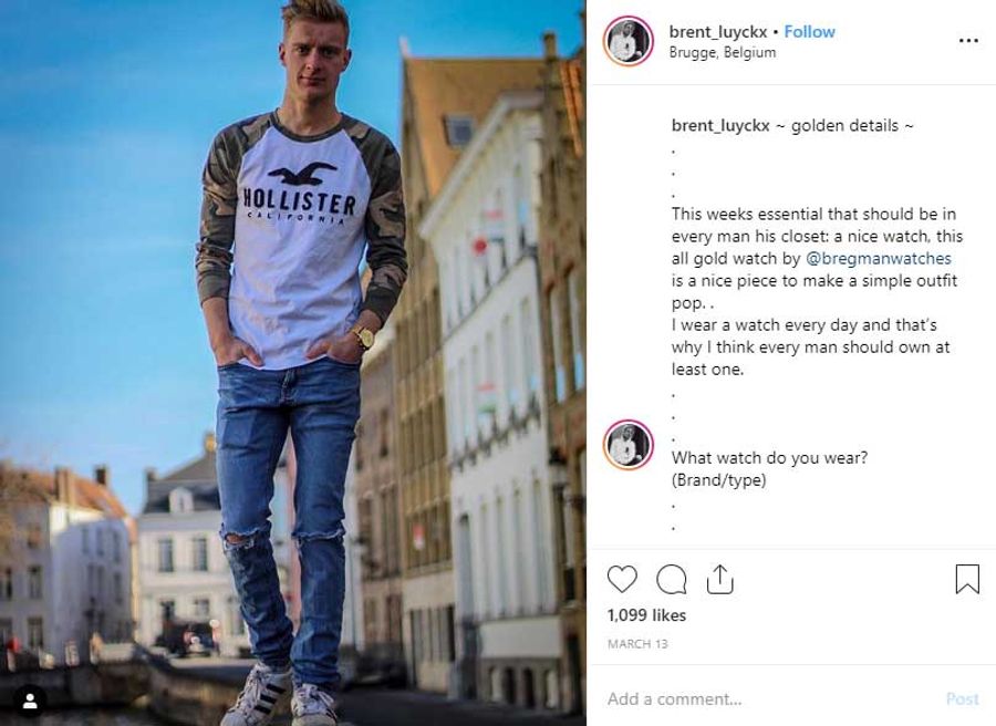 Brent luyckx influencer