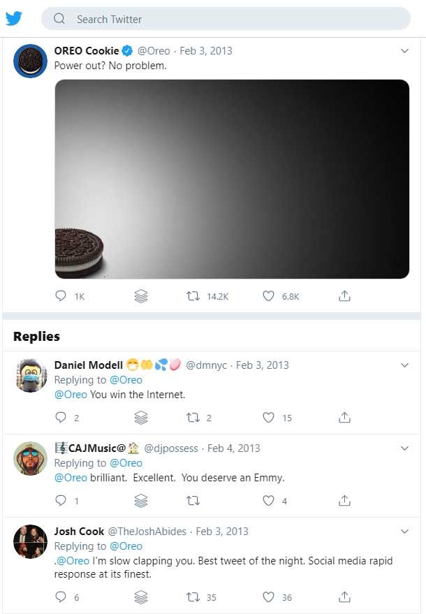 Oreo tweet