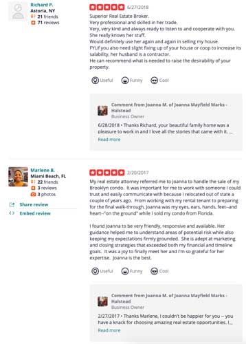 Respond to reviews