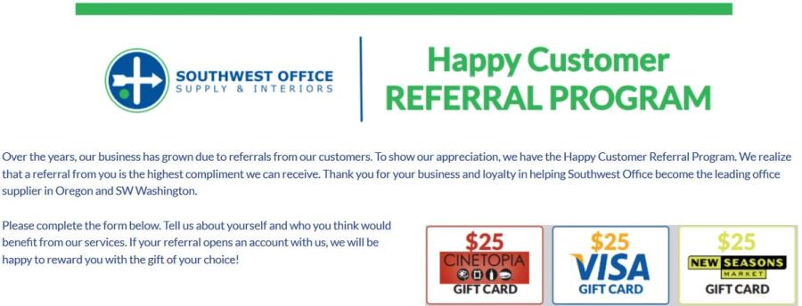 referral example with options