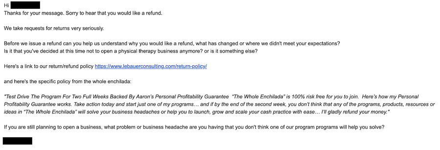 return email script
