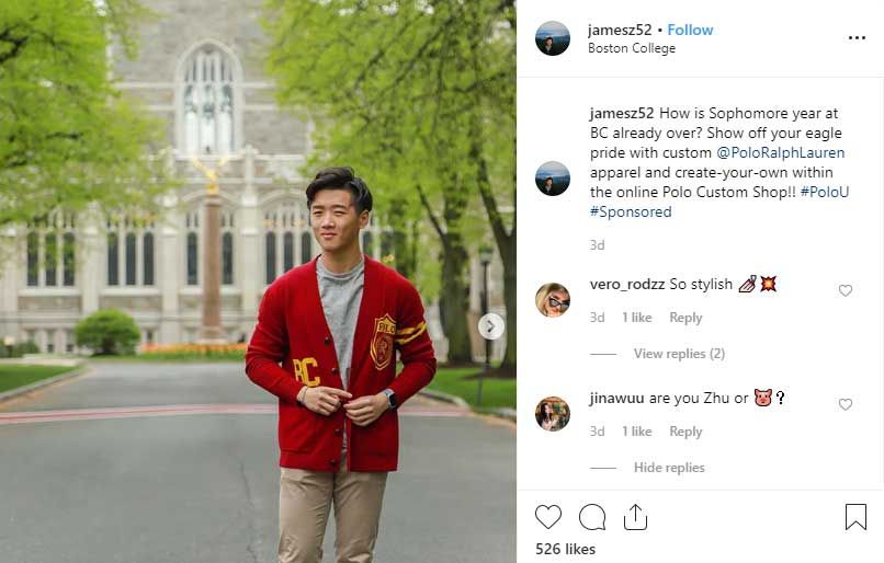 James zhu college ambassador