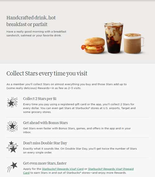 Starbucks rewards