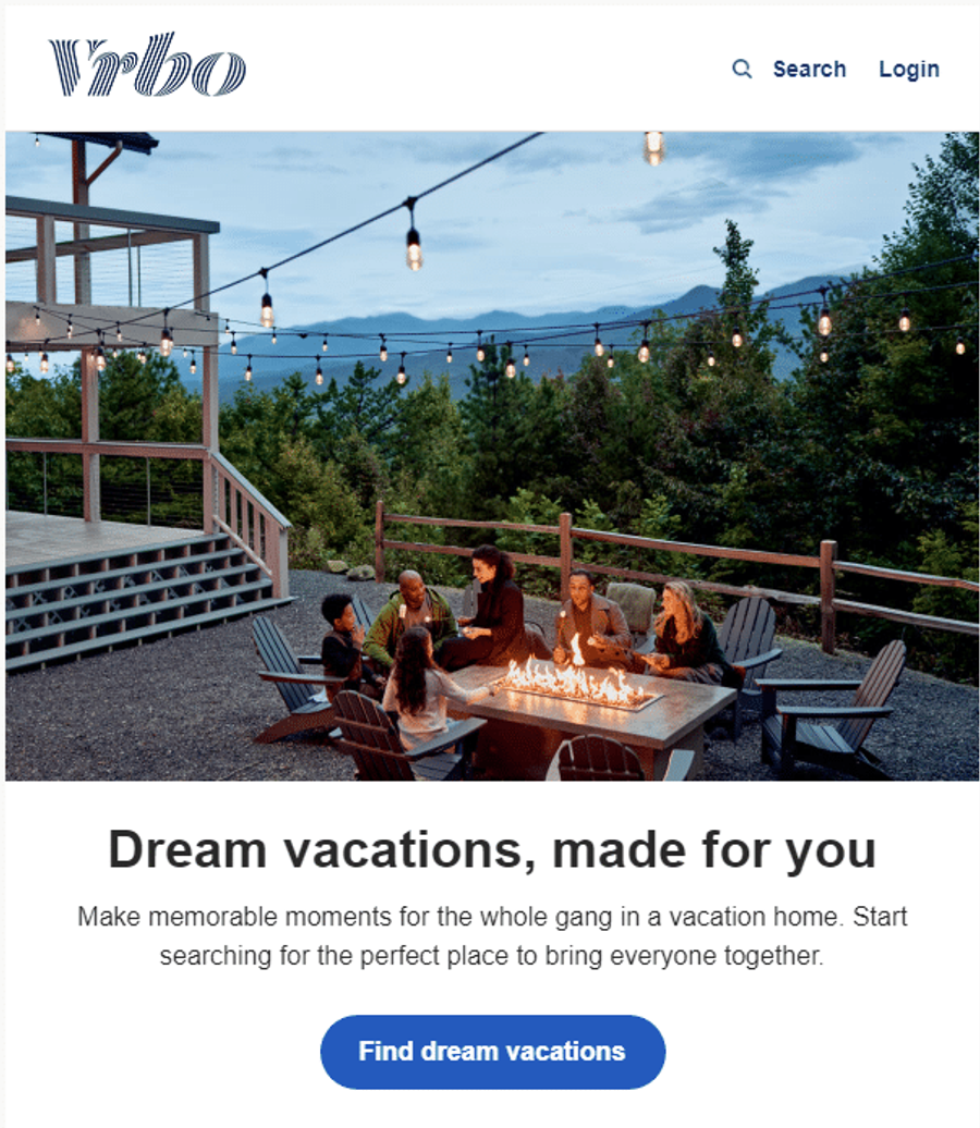 vrbo email call to action