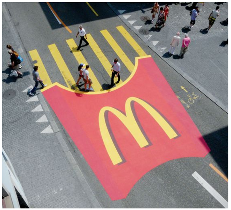 Illustration: 3. McDonald’s McFries Pedestrian Crossing