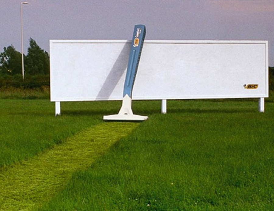 Illustration: 5. BIC’s Grass Cutter Billboard