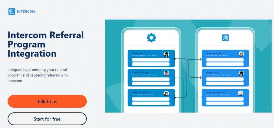 referral rock and intercom