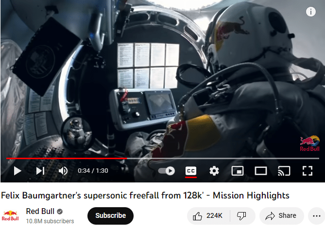 red bull felix baumgartner