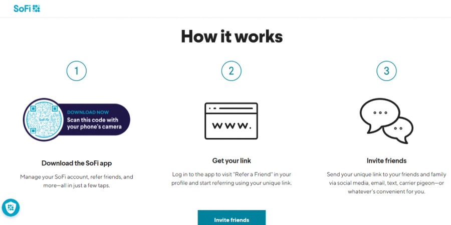 sofi bank referral explanation