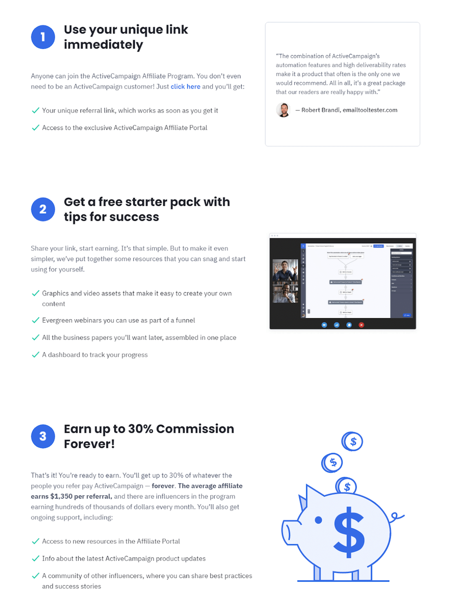 ActiveCampaign subscription affiliate program 2