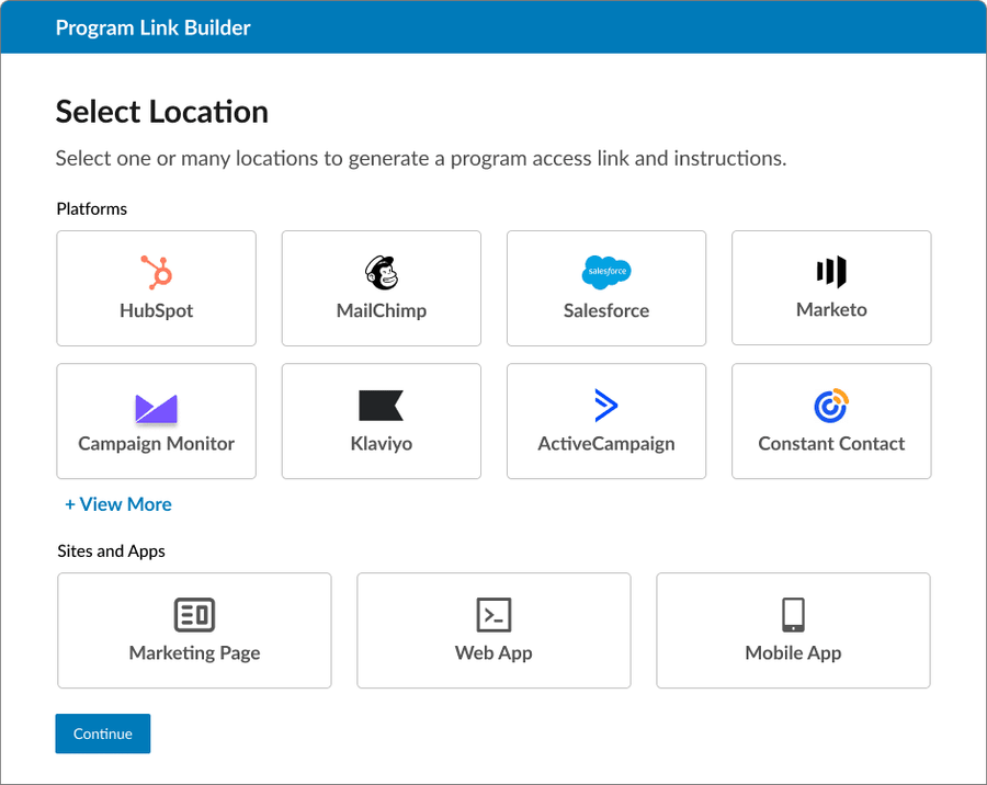 Build one click access links