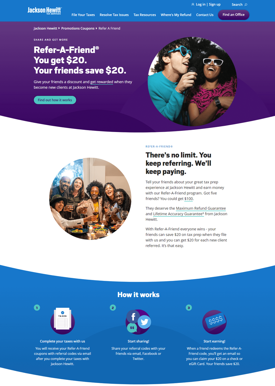 jackson hewitt tax services referral program