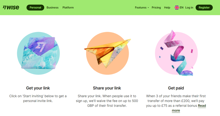 wise referral program steps