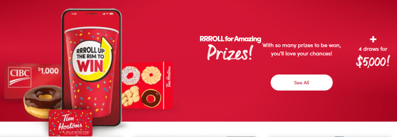 tim hortons roll up the rim