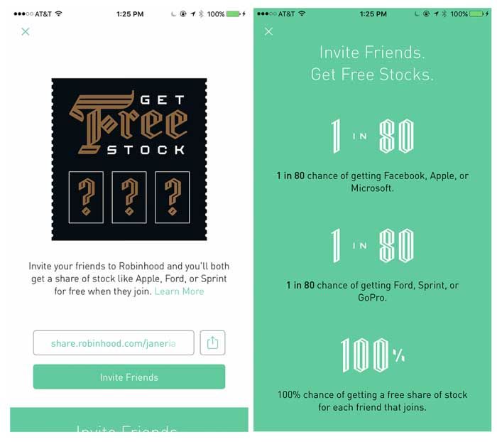 Robinhood stock app