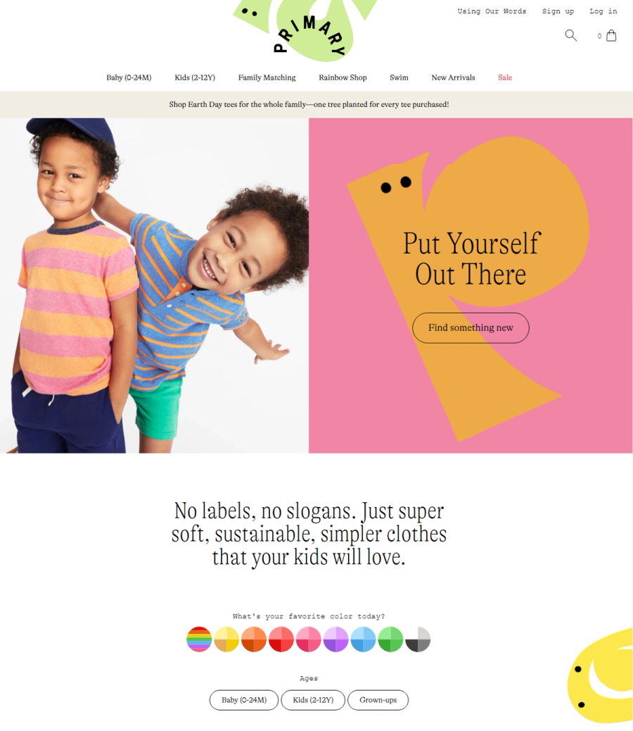 primary website