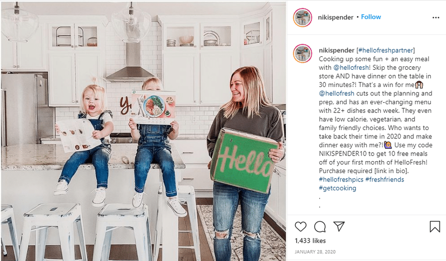 hellofresh influencer 1