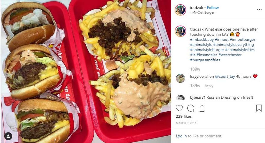 In n out social currency
