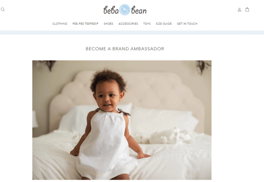 beba bean brand ambassador application