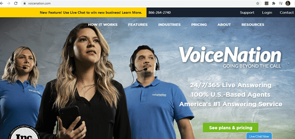 voicenation call to action