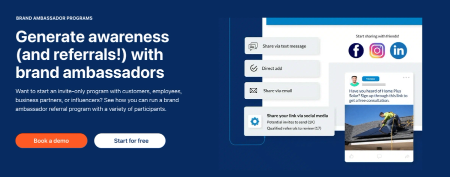 Brand ambassador software - Referral Rock