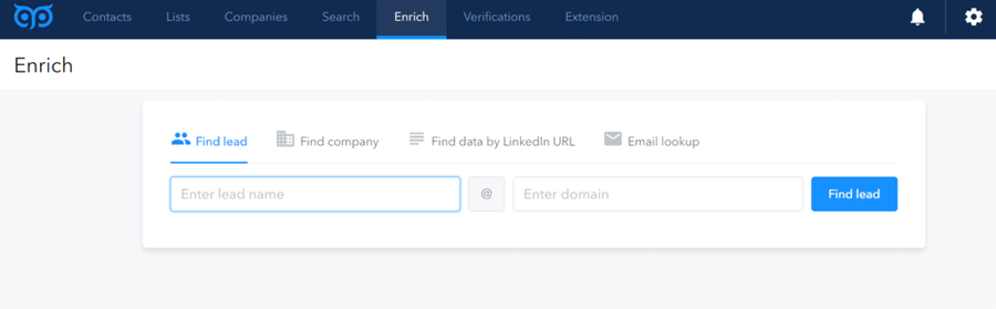 dashboard for getprospect