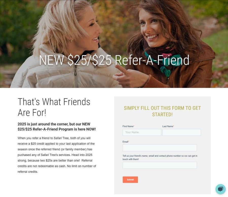 safari tree referral program