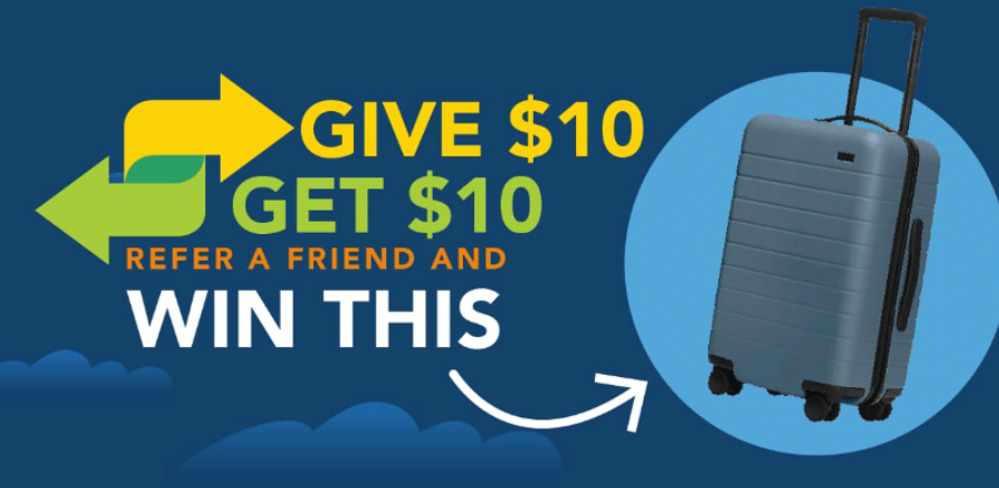 referral suitcase gift