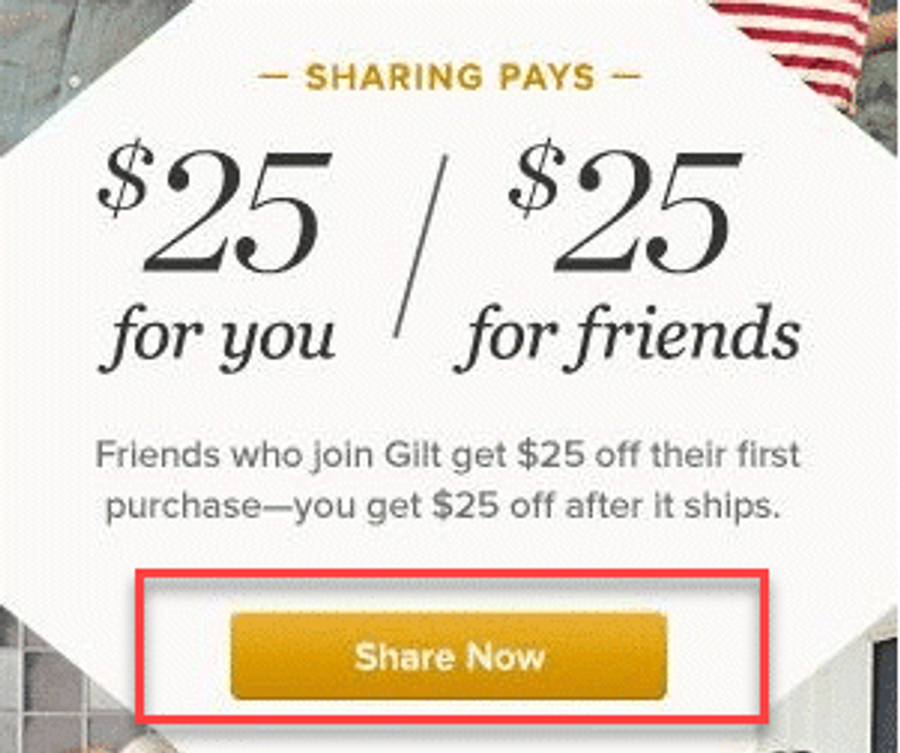 gilt cta highlighted